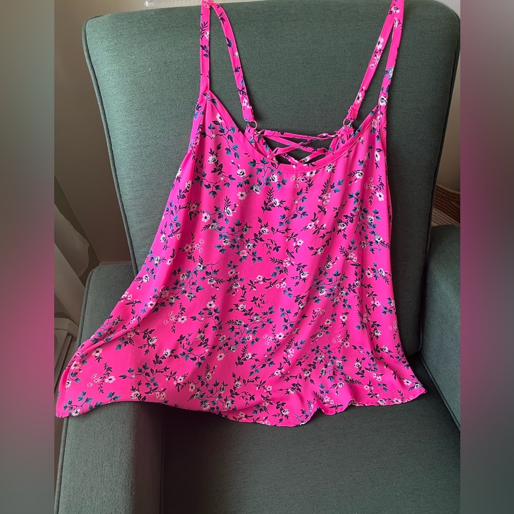Torrid ▪️ Corset Back Tank Top ▪️ Pink Floral